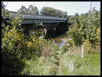 path to river at 79th Street bridge