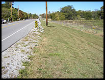 SE corner parking at CR S 650 W bridge