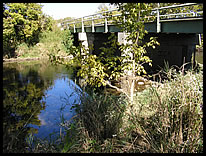 SW corner river access at CR S 650 W bridge