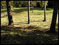 path to river at Fall Creek Corridor Park at Fall Creek Rd.