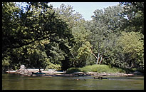 dam remains on Fall Creek in Ft Harrison SP